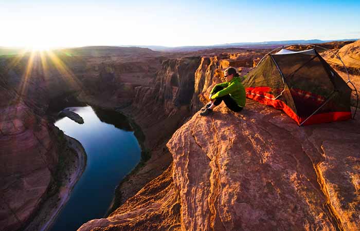 camping at the grand canyon 