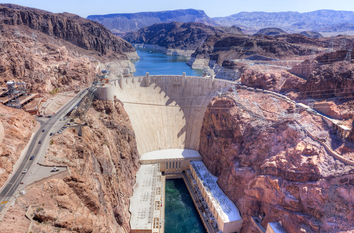 view of hoover dam