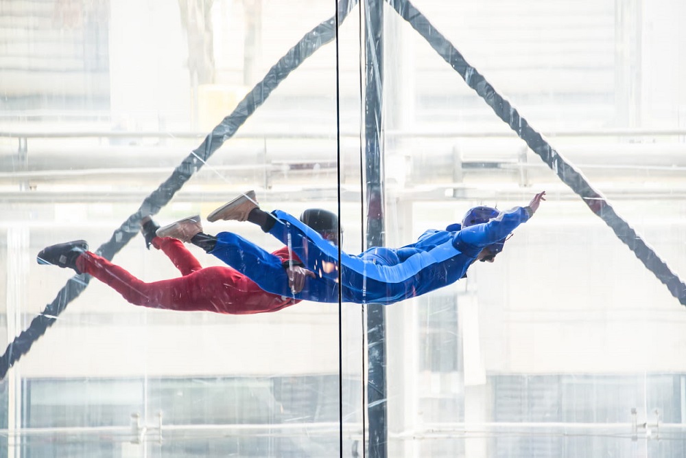 Indoor skydiving: one of the things to do in Las Vegas.