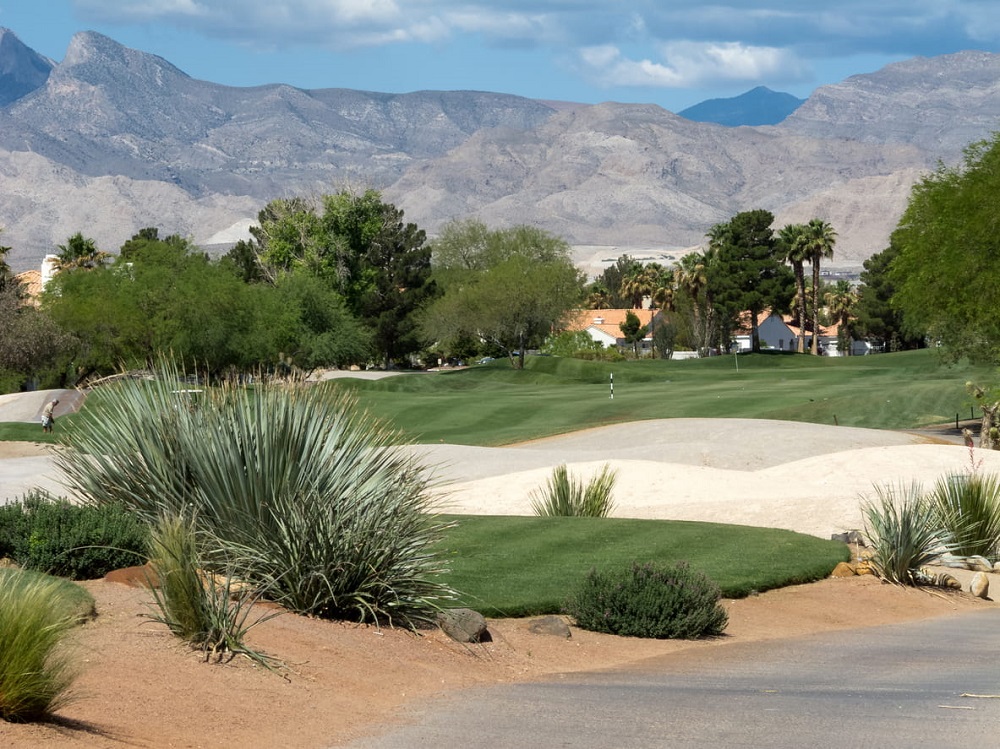 A golf course located in Las Vegas.