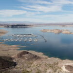 The marina at Lake Mead.